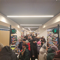 Открытие супермаркета на пр. Любимова. 17