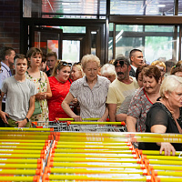 Открытие супермаркета на Одинцова, 65