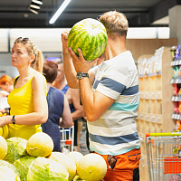 Открытие супермаркета на Одинцова, 65